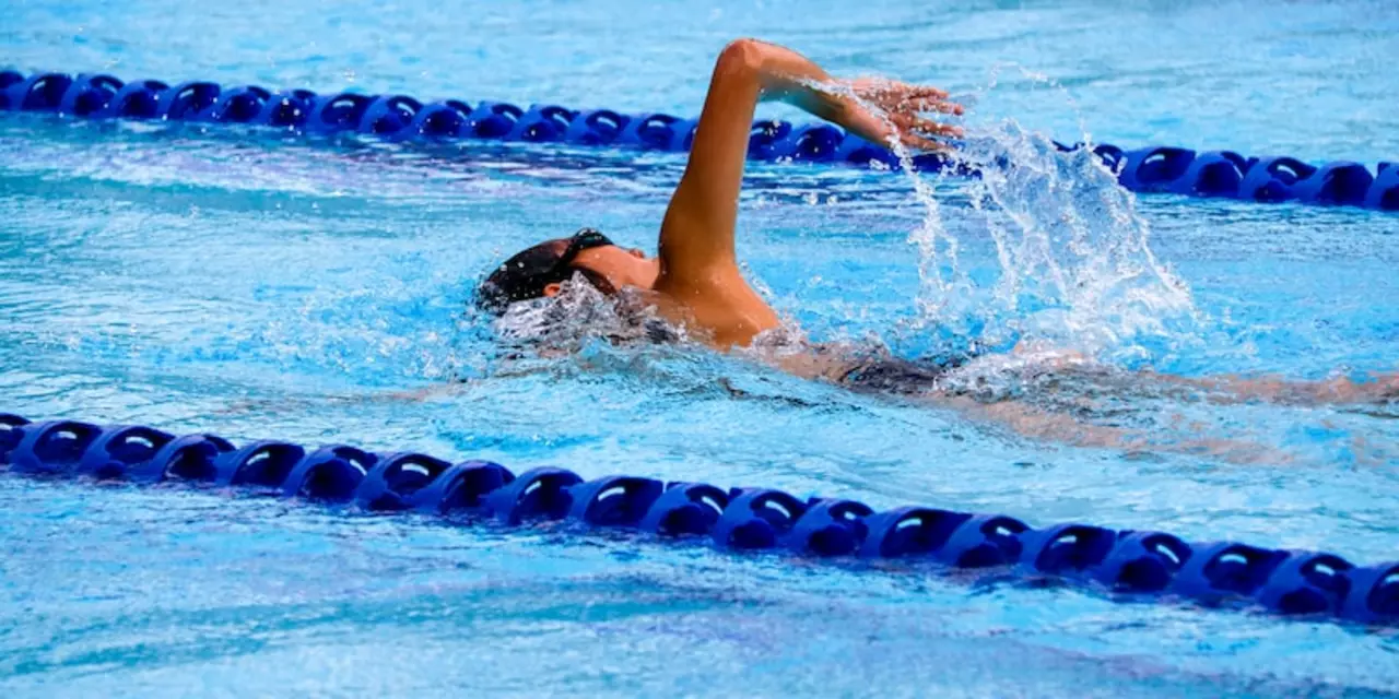 What is the slowest of the four Olympic swimming strokes?